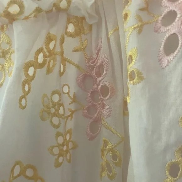 MAJORELLE Bryson YEyelet Mini Dress.  SZ L - Picture 4 of 4